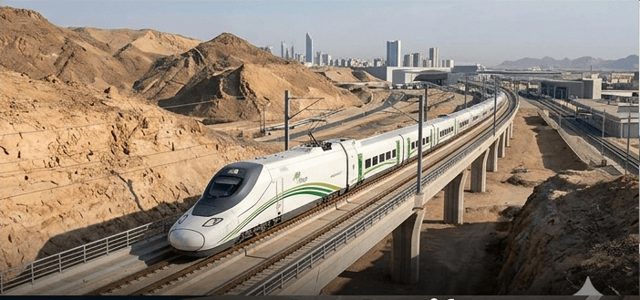 Layanan Trasportasi Kereta Cepat haramain Merupakan transportasi andalan travel umroh bernama Artha Travelindo Madani